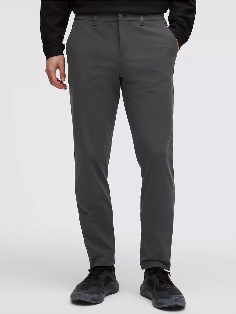 Men’s Lululemon ABC Classic Fit Trouser 30L Warpstreme Size 34/28 Obsidian